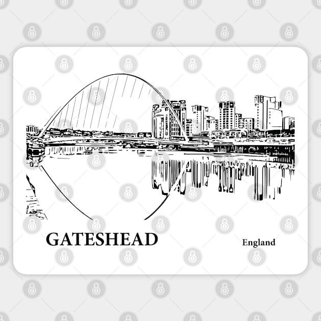 Gateshead England Magnet by Lakeric